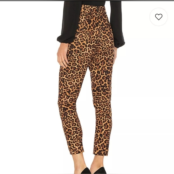 Lover’s + Friends Cain High Rise Slim Tapered Pants Jaguar Size Small Mob Wife - Picture 2 of 15
